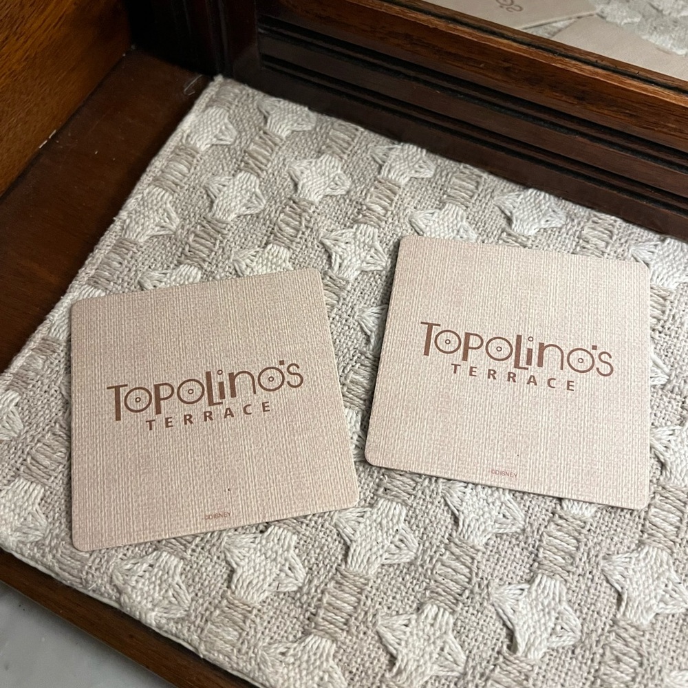 DISNEY Enchanted Rose, Topolino's Terrace, and Skipper Canteen Coasters *UNUSED* - Picture 5 of 8